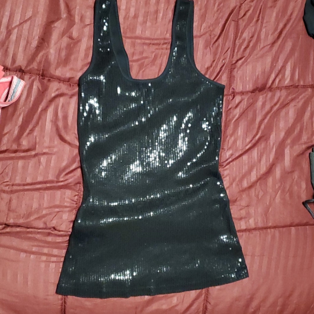 Black tank top